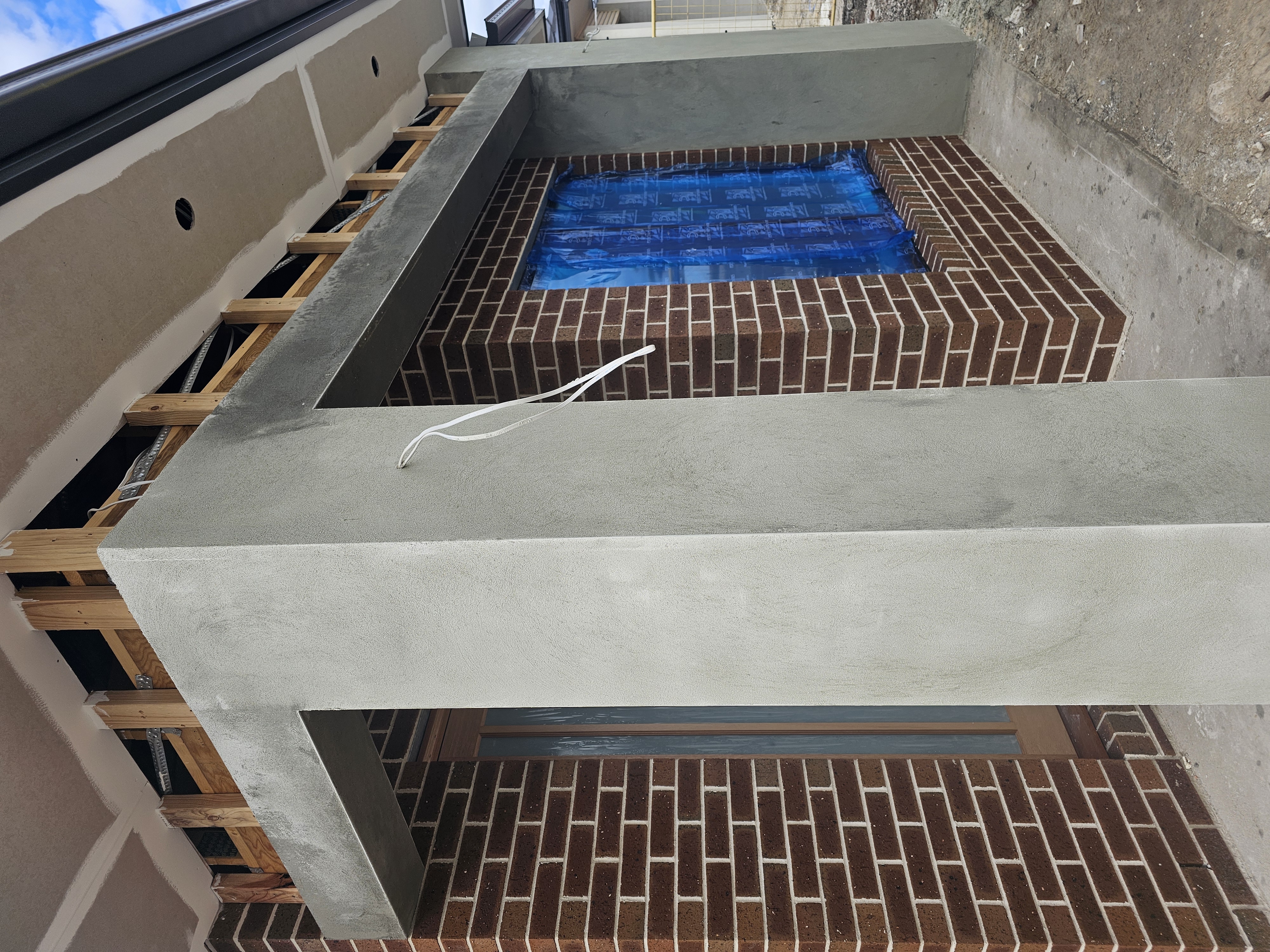 Cement Rendering facade project in Melbourne
